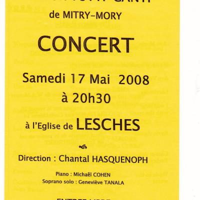 2008-Concert Tutti Canti à l'église de LESCHES