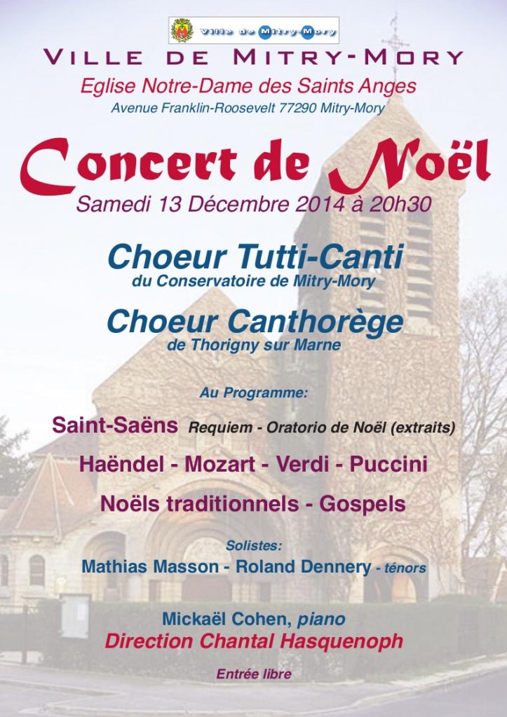 13/12/2014 - Concert de Noël - Eglise des Saints Anges