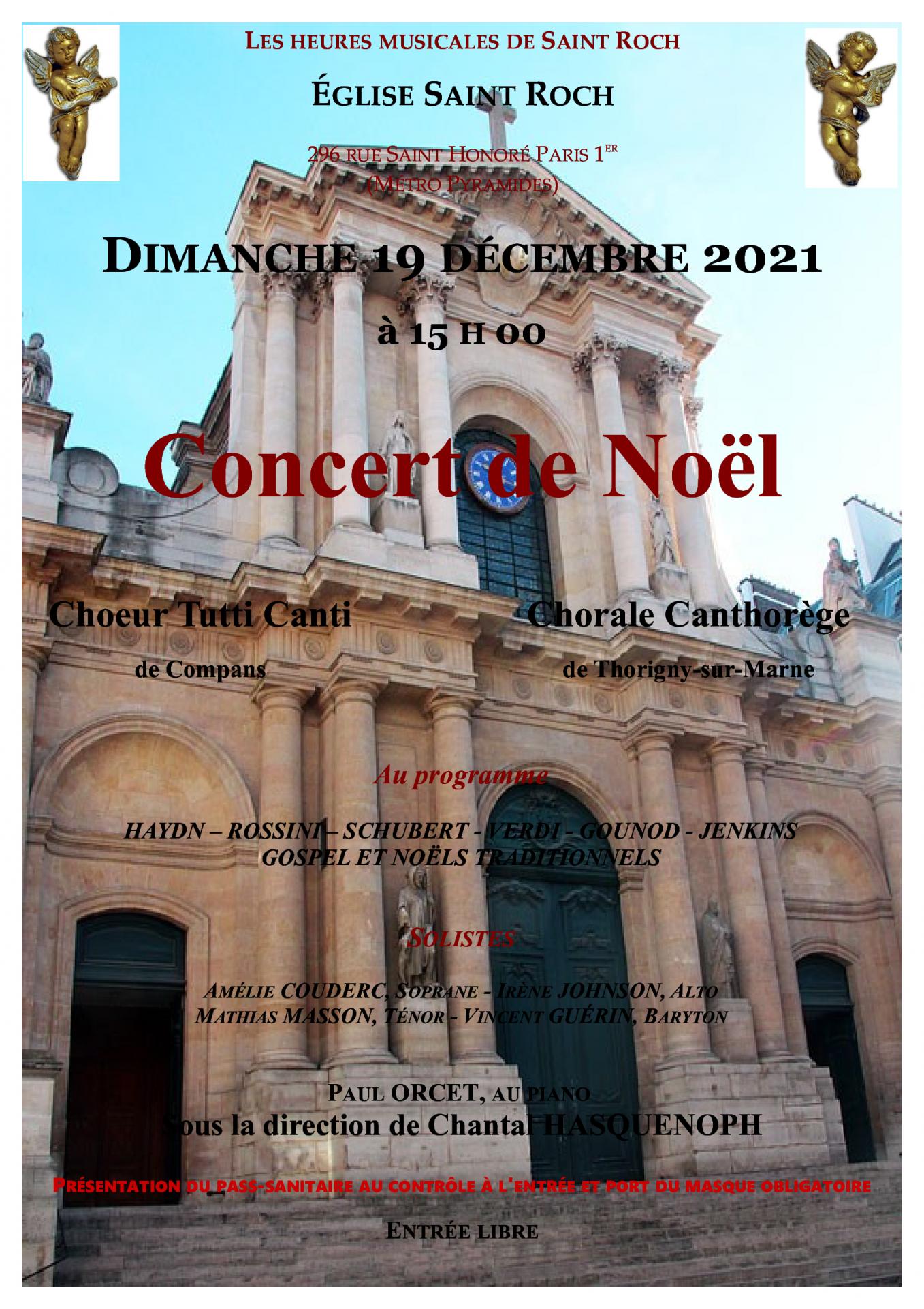 2021 concert noel saint roch affiche
